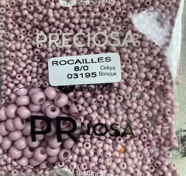 Preciosa Round Seed Beads 03195 8/0 3.5 Oz