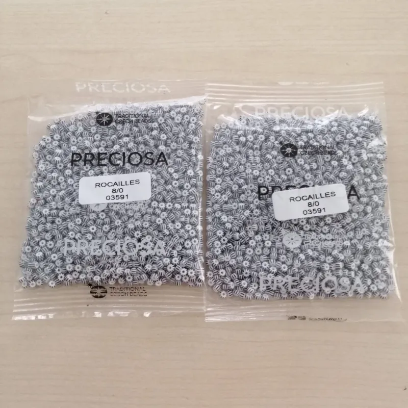 Preciosa Round Seed Beads 03591 8/0  3.5 Oz 3