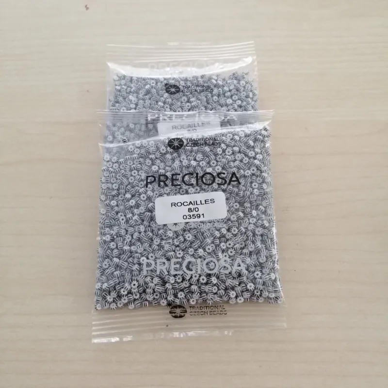 Preciosa Round Seed Beads 03591 8/0  3.5 Oz 5