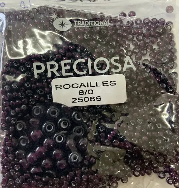 Preciosa Round Seed Beads 25086 8/0 3.5 Oz