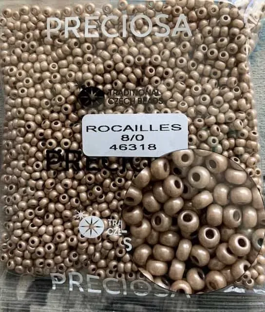 Preciosa Round Seed Beads 46318 8/0 3.5 Oz