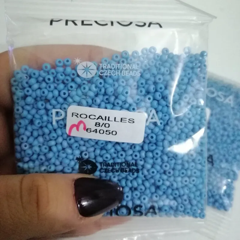 Preciosa Round Seed Beads 64050 8/0 50 gr. 1.7 Oz Matte 2