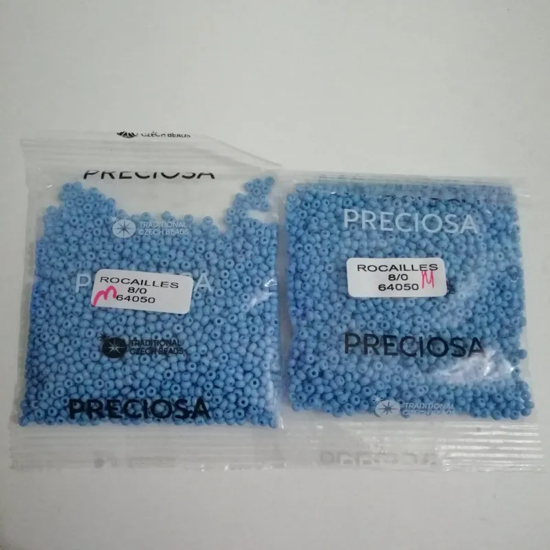 Preciosa Round Seed Beads 64050 8/0 50 gr. 1.7 Oz Matte 3