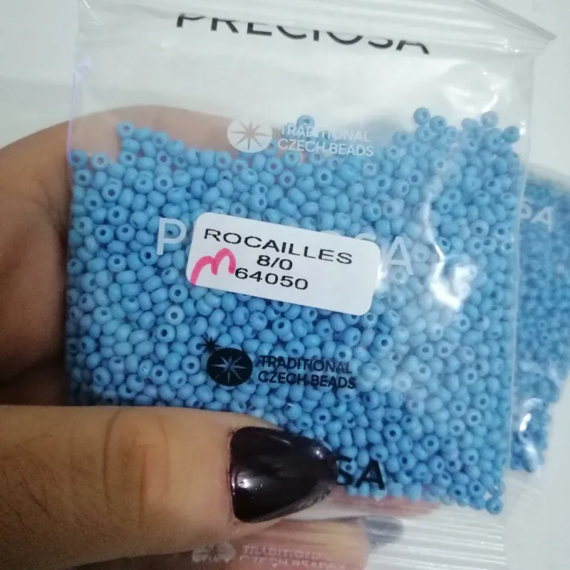 Preciosa Round Seed Beads 64050 8/0 50 gr. 1.7 Oz Matte 5