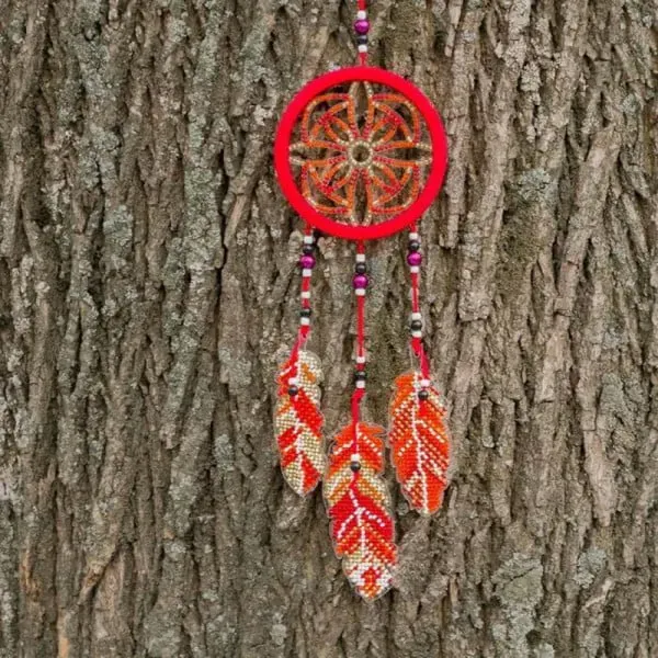 Bead Embroidery Kit On A Plastic Base LLPL-023 2