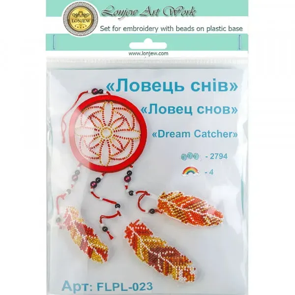 Bead Embroidery Kit On A Plastic Base LLPL-023 4
