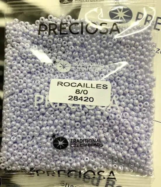 Preciosa Round Seed Beads 28420 8/0 3.5 Oz