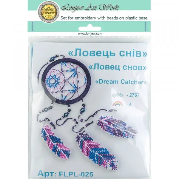 Bead Embroidery Kit On A Plastic Base LLPL-025 2