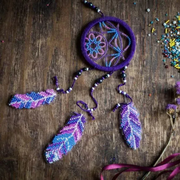 Bead Embroidery Kit On A Plastic Base LLPL-025 3