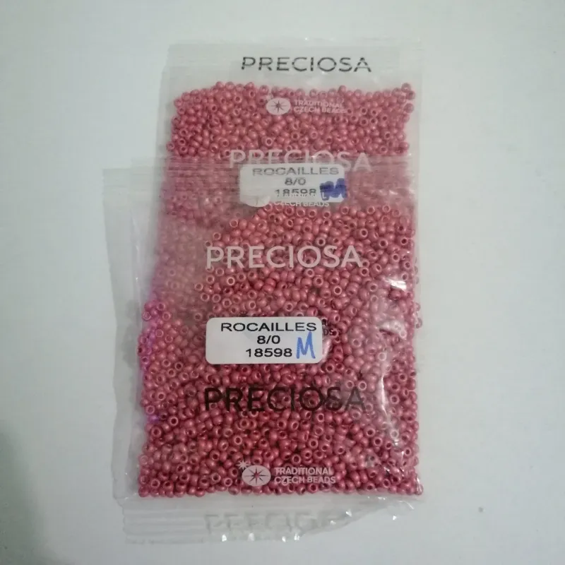 Preciosa Round Seed Beads 18598 8/0 3.5 Oz Matte 3