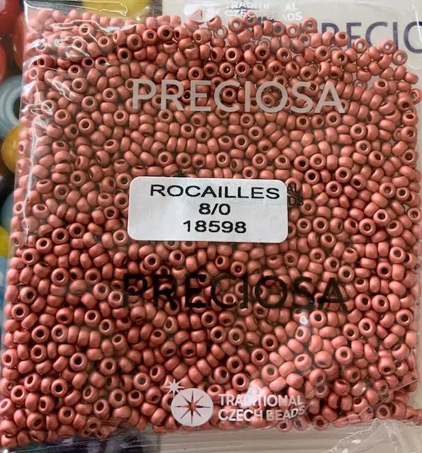 Preciosa Round Seed Beads 18598 8/0 3.5 Oz Matte 4