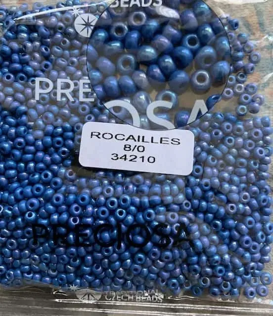 Preciosa Round Seed Beads 34210 8/0 3.5 Oz