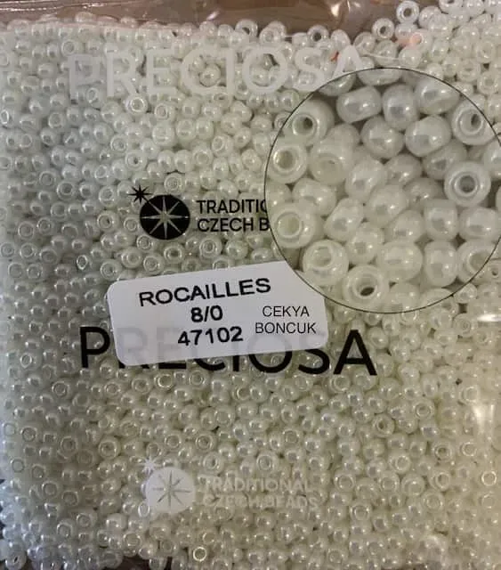 Preciosa Round Seed Beads 47102 8/0 3.5 Oz