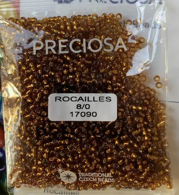 Preciosa Round Seed Beads 17090 8/0 3.5 Oz