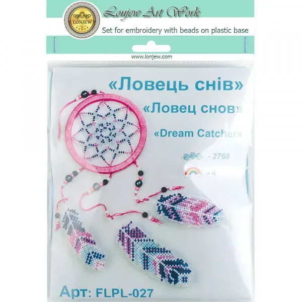 Bead Embroidery Kit On A Plastic Base LLPL-027 3