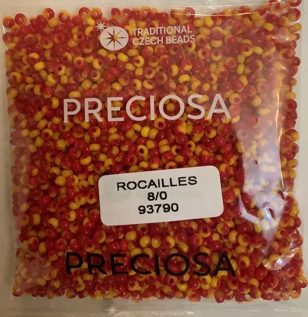 Preciosa Round Seed Beads 93790 8/0 3.5 Oz