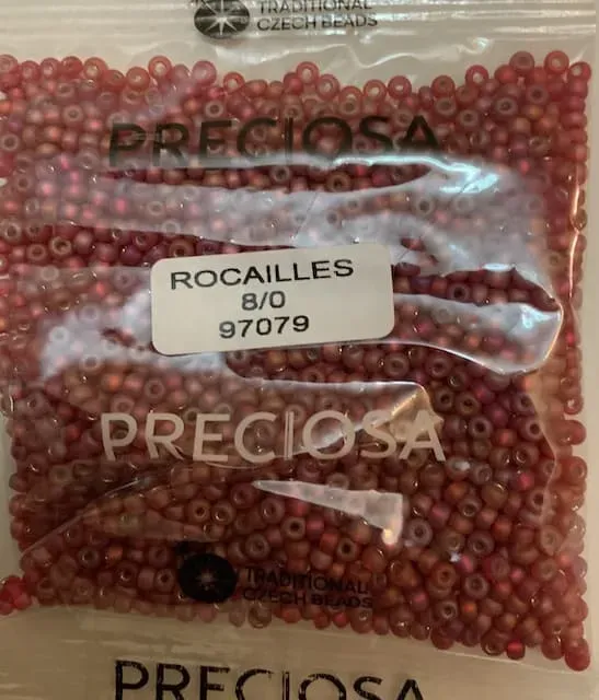 Preciosa Round Seed Beads 97079 8/0 3.5 Oz Matte
