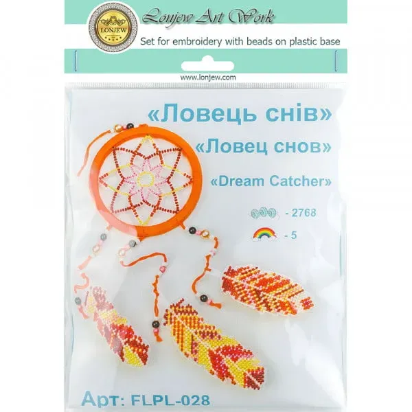 Bead Embroidery Kit On A Plastic Base LLPL-028 2