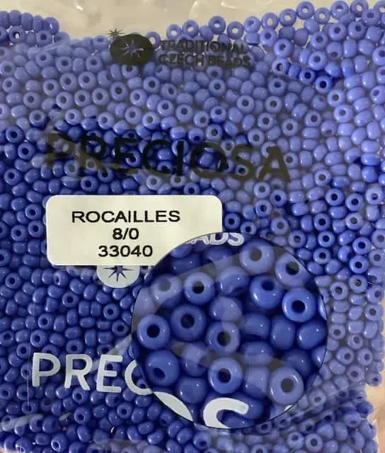 Preciosa Round Seed Beads 33040 8/0 50 gr. 1.7 Oz