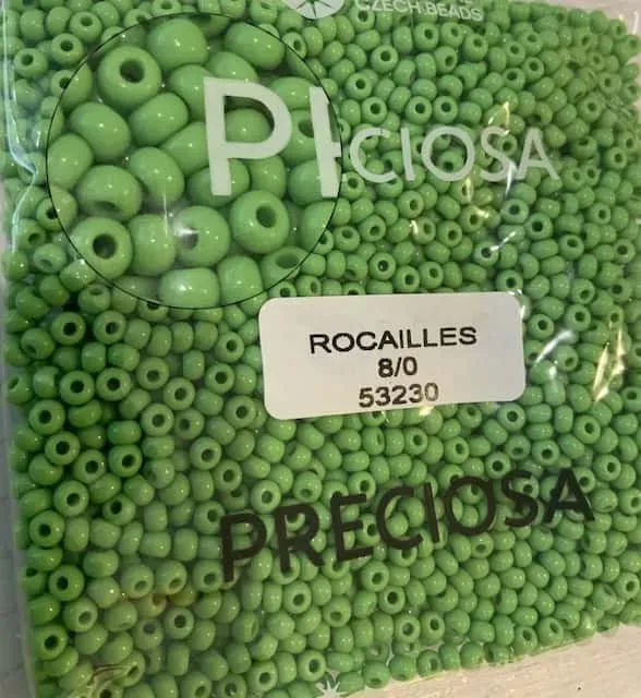 Preciosa Round Seed Beads 53230 8/0 50 gr. 1.7 Oz