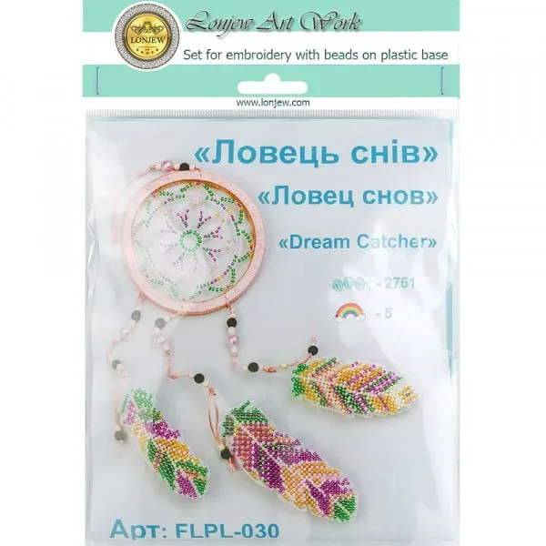 Bead Embroidery Kit On A Plastic Base LLPL-030 2