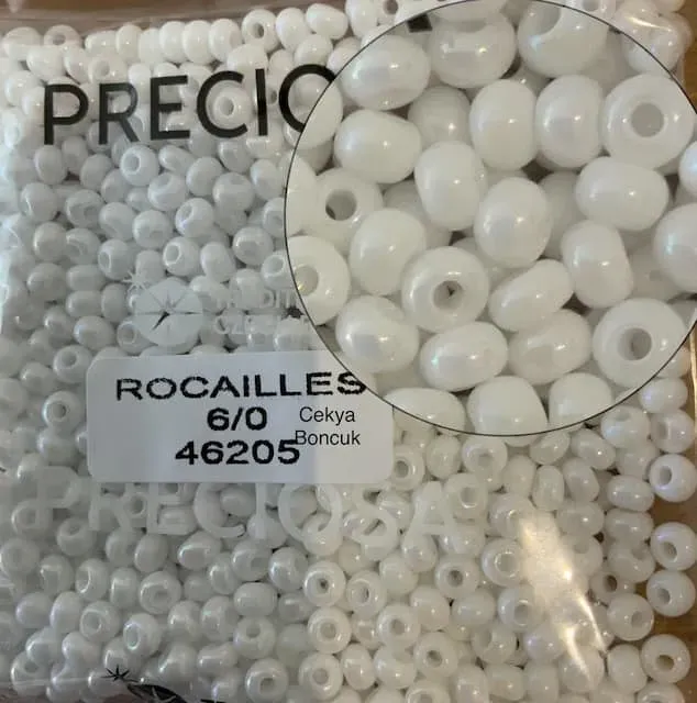 Preciosa Round Seed Beads 46205 6/0 50 gr. 1.7 Oz