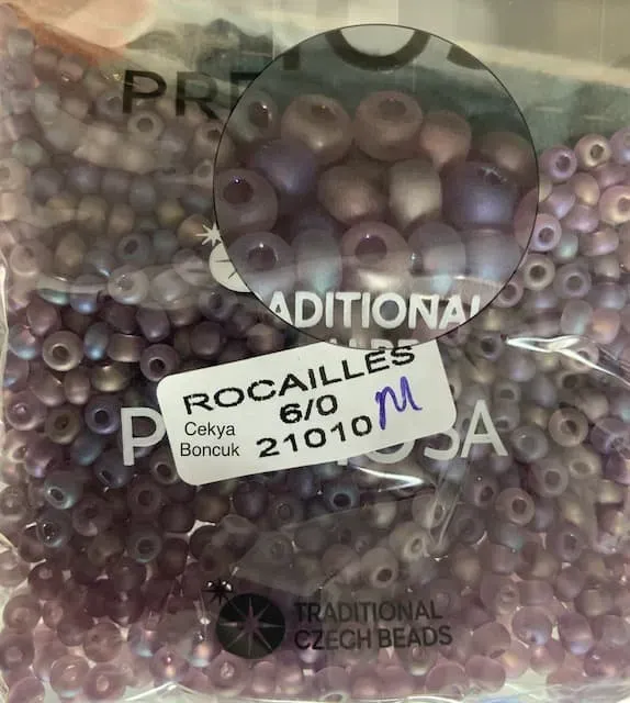 Preciosa Round Seed Beads 21010 6/0 3.5 Oz Matte