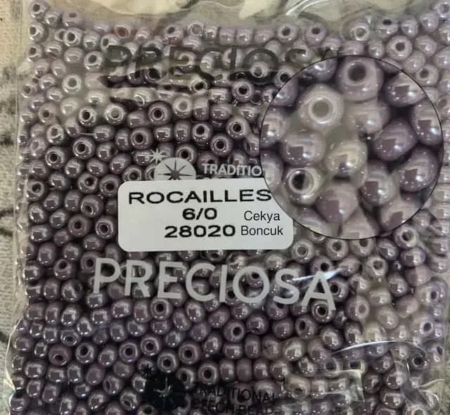 Preciosa Round Seed Beads 28020 6/0 3.5 Oz