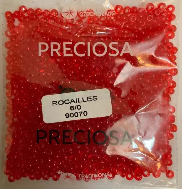Preciosa Round Seed Beads 90070 6/0 3.5 Oz