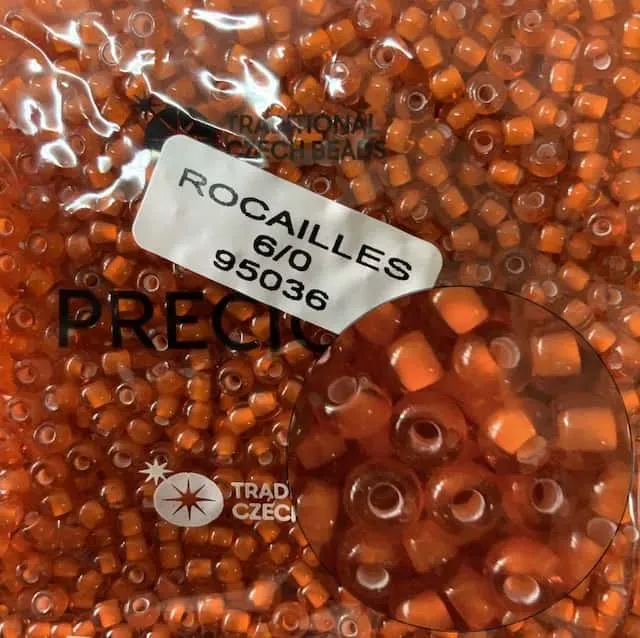 Preciosa Round Seed Beads 95036 6/0 3.5 Oz