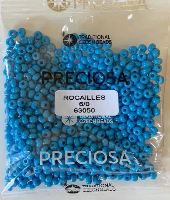 Preciosa Round Seed Beads 63050 6/0 50 gr. 1.7 Oz