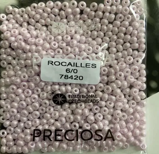 Preciosa Round Seed Beads 78420 6/0 3.5 Oz