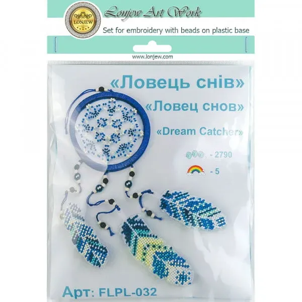 Bead Embroidery Kit On A Plastic Base LLPL-032 3