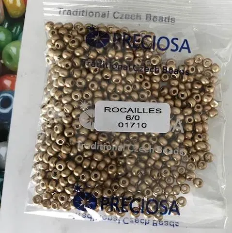 Preciosa Round Seed Beads 01710 6/0 3.5 Oz