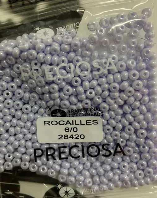 Preciosa Round Seed Beads 28420 6/0 3.5 Oz