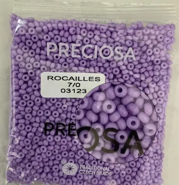 Preciosa Round Seed Beads 03123 7/0 3.5 Oz