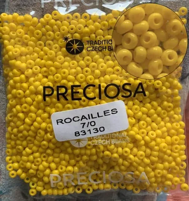 Preciosa Round Seed Beads 83130 7/0 3.5 Oz