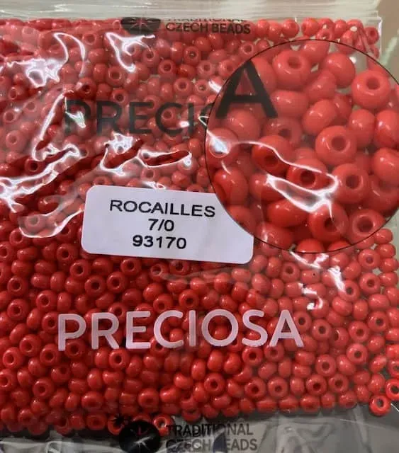 Preciosa Round Seed Beads 93170 7/0 50 gr. 1.7 Oz