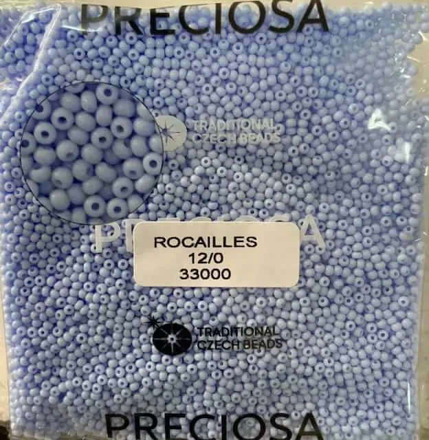 Preciosa Round Seed Beads 33000 12/0 3.5 Oz