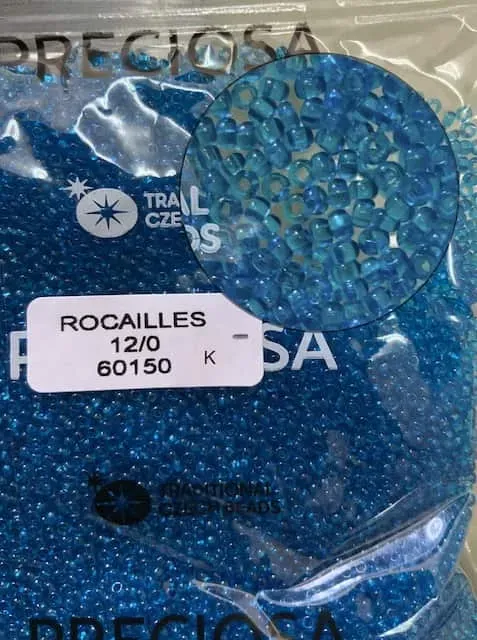 Preciosa Round Seed Beads 60150 12/0 3.5 Oz -Square
