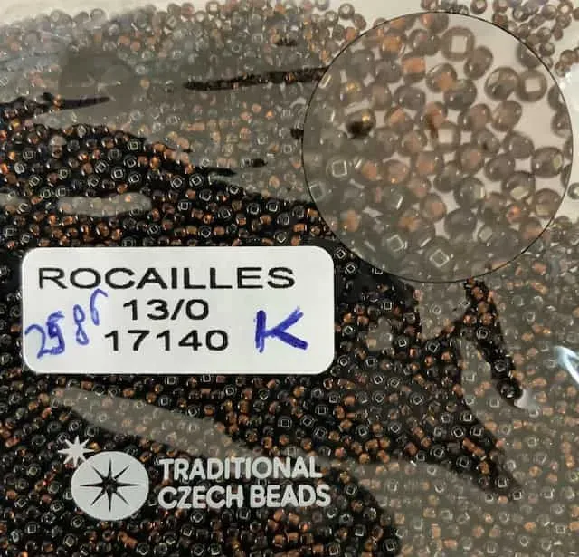 Preciosa Round Seed Beads 17140 13/0 3.5 Oz Square