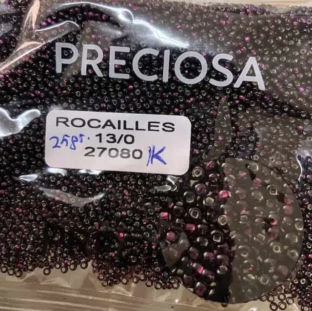 Preciosa Round Seed Beads 27080 13/0 3.5 Oz Square