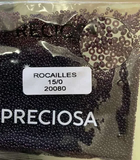 Preciosa Round Seed Beads 20080 15/0 3.5 Oz