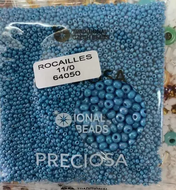 Preciosa Round Seed Beads 64050 11/0 50 gr. 1.7 Oz 6