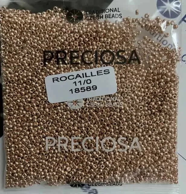 Preciosa Round Seed Beads 18589 11/0 50 gr. 1.7 Oz 2