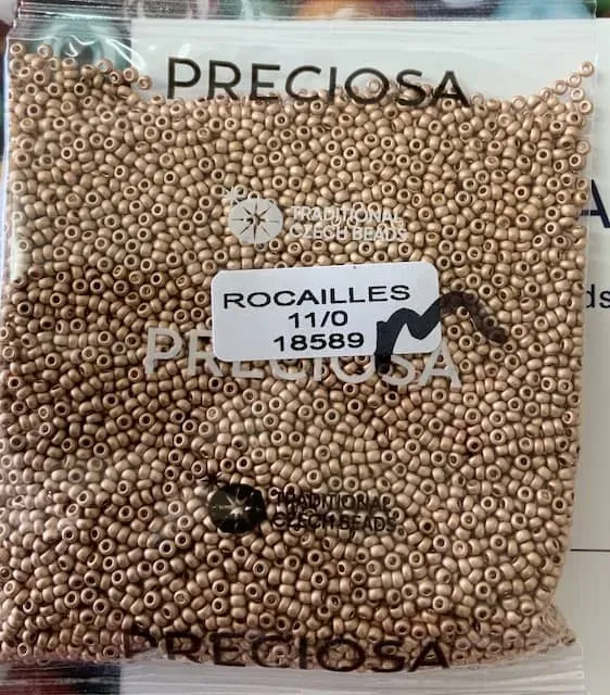 Preciosa Round Seed Beads 18589 11/0 50 gr. 1.7 Oz Matte 2