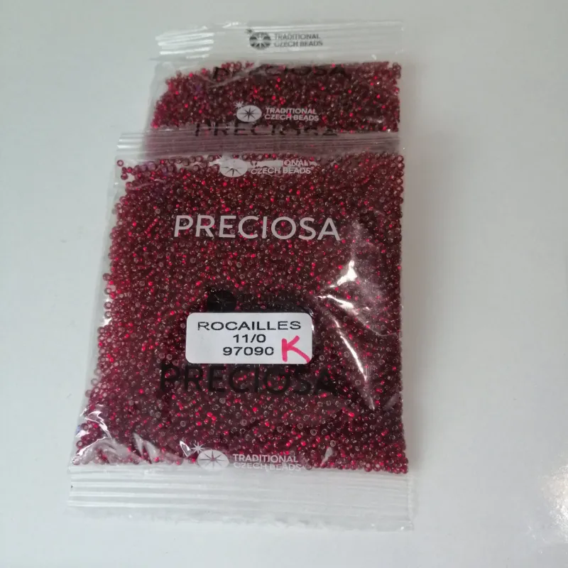 Preciosa Round Seed Beads 97090 11/0 3.5 Oz Square 4