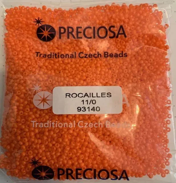 Preciosa Round Seed Beads 93140 11/0 50 gr. 1.7 Oz 2