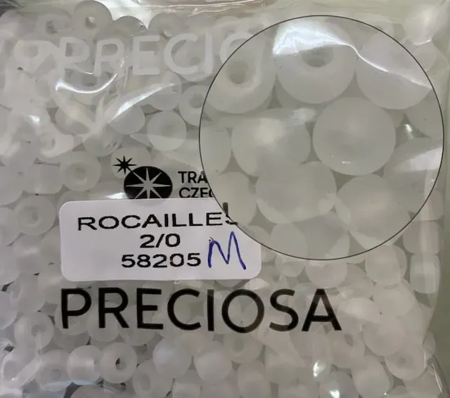 Preciosa Round Seed Beads 58205 2/0 3.5 Oz Matte