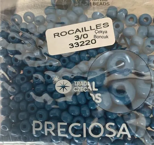 Preciosa Round Seed Beads 33220 3/0 3.5 Oz